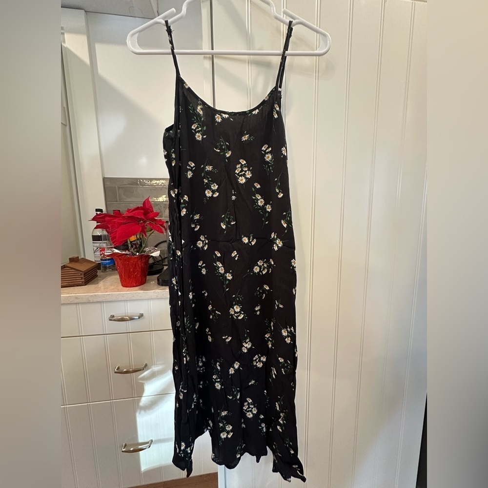 Floral Black Dress